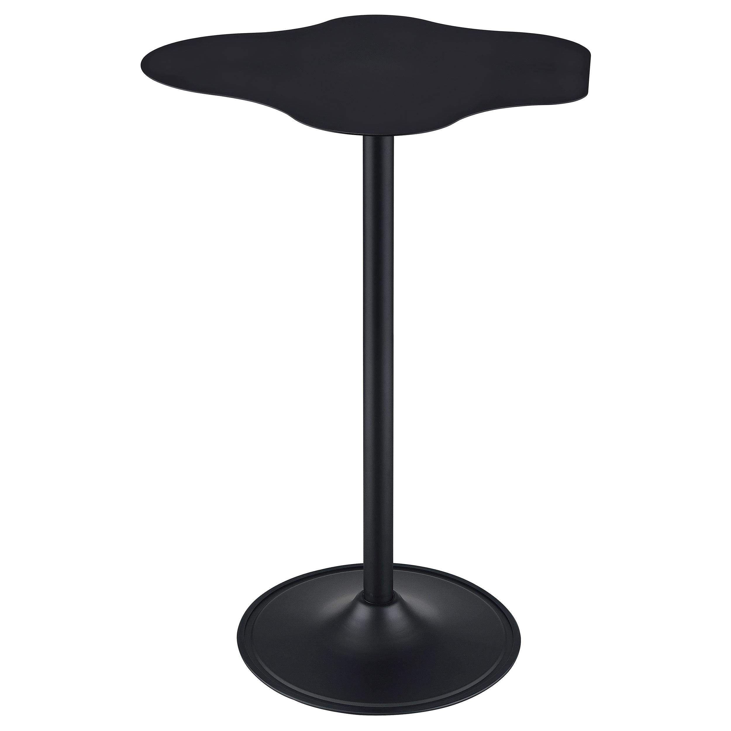 Coaster Furniture Keanu 182230 Curved 29-inch Cloud-Shaped Bistro Bar Table - Black IMAGE 1